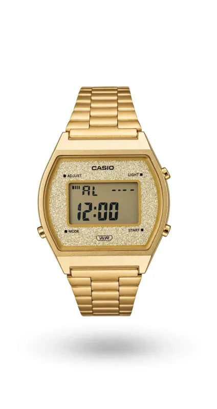 RELÓGIO CASIO VINTAGE GLITTER DOURADO