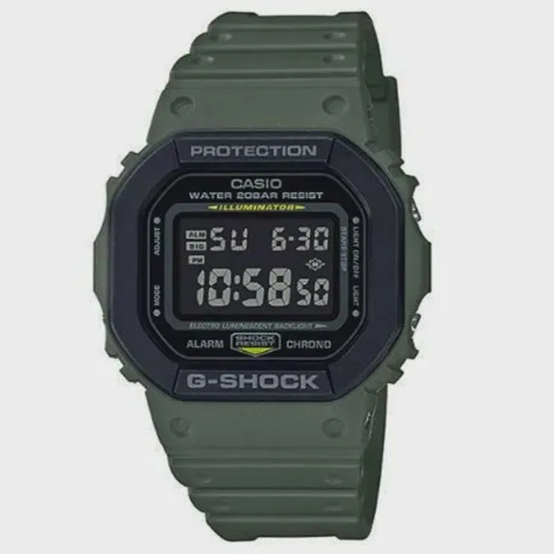 Relógio casio g-shock masculino digital verde DW-5610SU-3DR