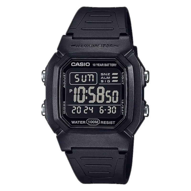 Reloj Casio W-800h-1bv Negro Hombre