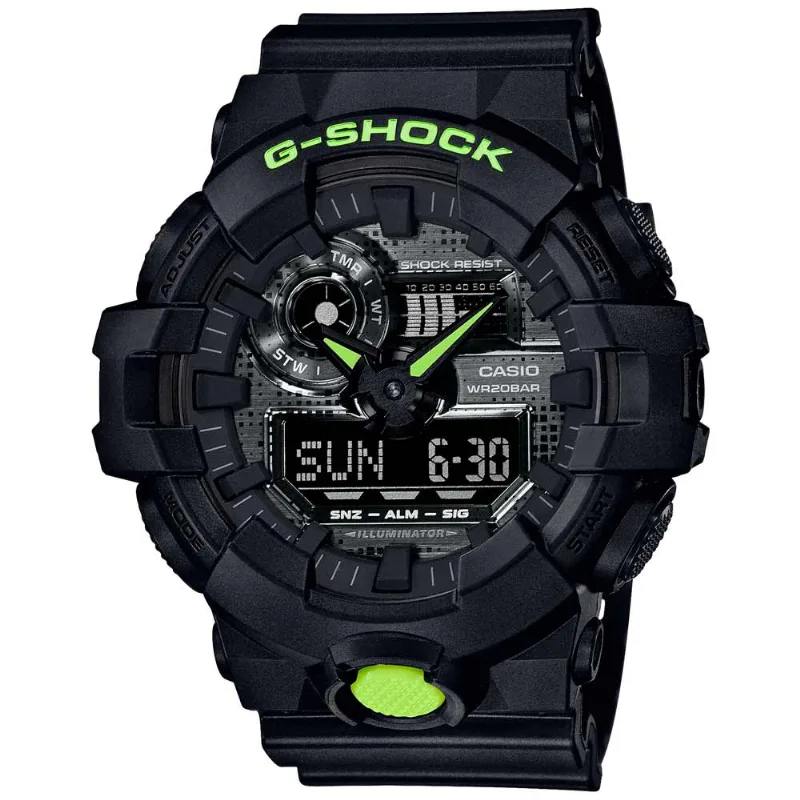 Reloj Casio G-Shock GA700DC-1A Digital Analógico Resina Negro
