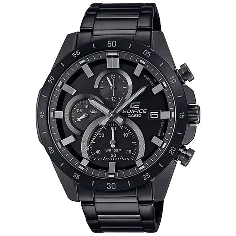Reloj Casio Edifice EFR-571MDC-1AV Fecha Cronómetro Acero Inoxidable Negro