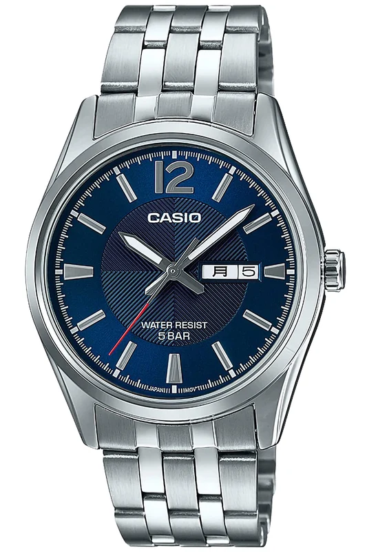 Casio Collection MTP-1335DJ-2AJF Men's Silver Analog Watch Stainless Steel NEW