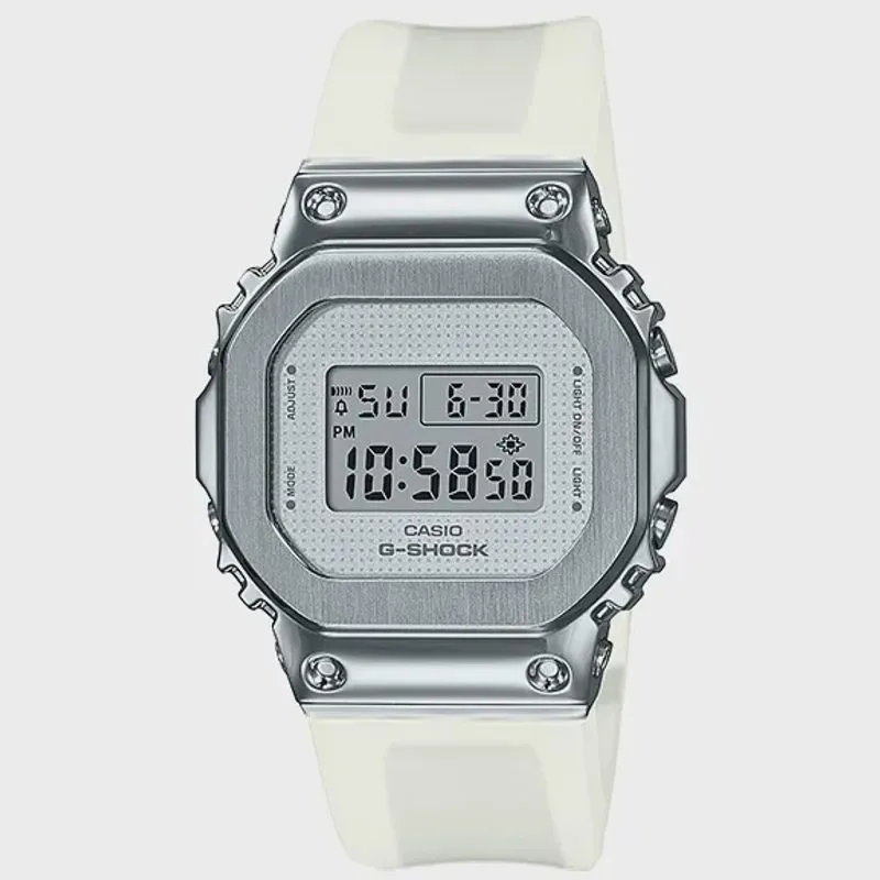 Relógio casio g-shock feminino transparente GM-S5600SK-7DR