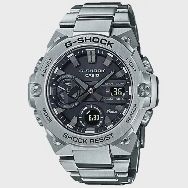 Relógio casio g-shock G-Steel aço prata GST-B400D-1ADR