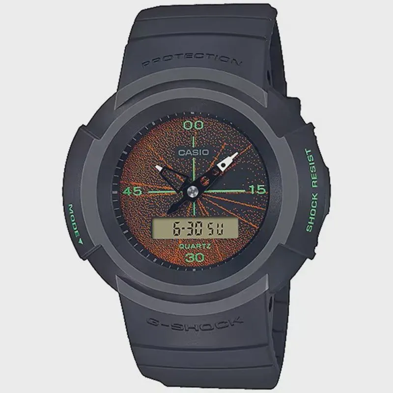 Relógio casio g-shock anadigi masculino AW-500MNT-1ADR