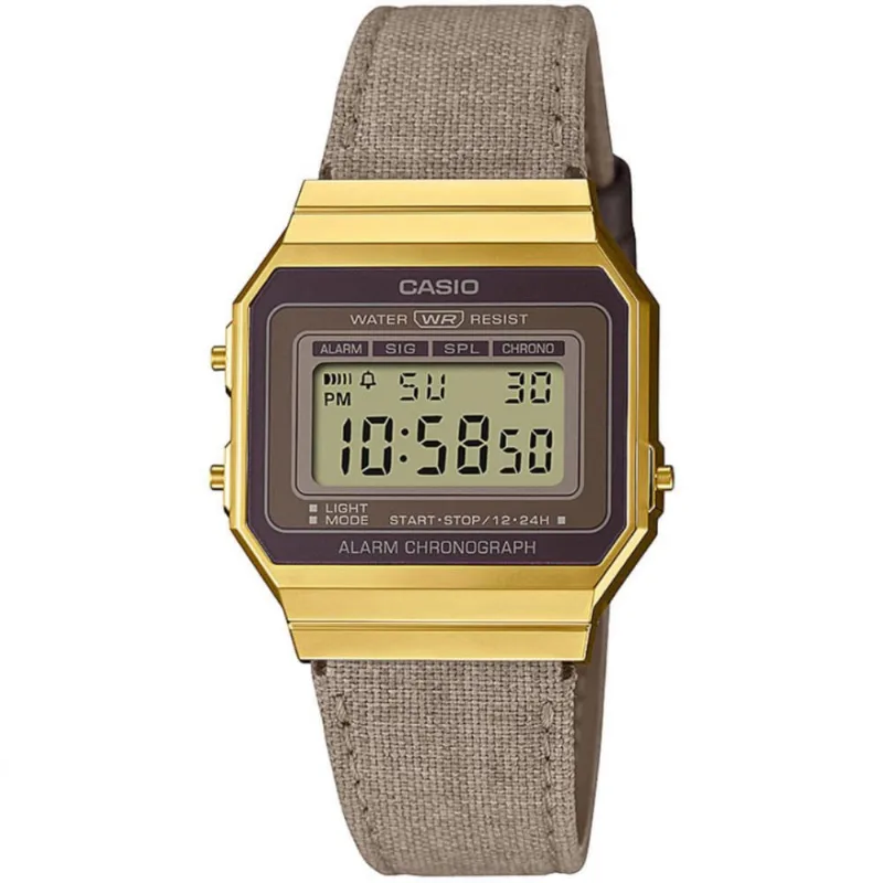 Relógio Unissex Digital Vintage A700WEGL5AEF Casio Marrom