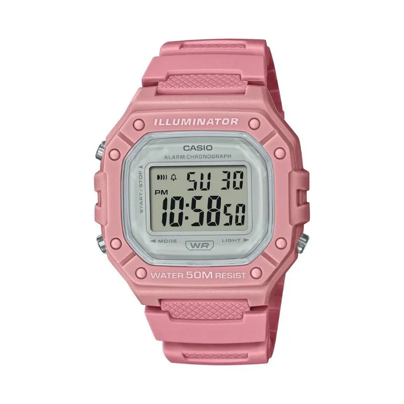 Reloj Casio W218hc-4avdf Rosado Hombre