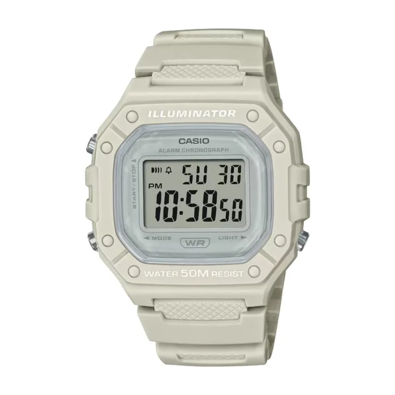 Reloj Casio W218hc-8avdf Blanco Hombre