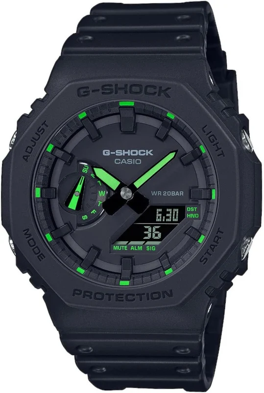 Casio G-Shock Mens Analogue-Digital Watch with Black Dial and Black Strap GA-2100-1A3ER