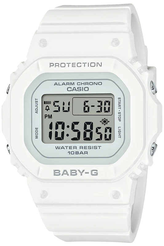 CASIO Baby-G BGD-565-7JF Women's Watch White Compact Size Digital Stopwatch NEW
