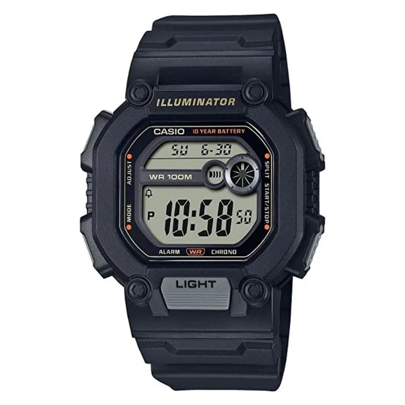 Relógio casio masculino digital preto W-737HX-1AVDF