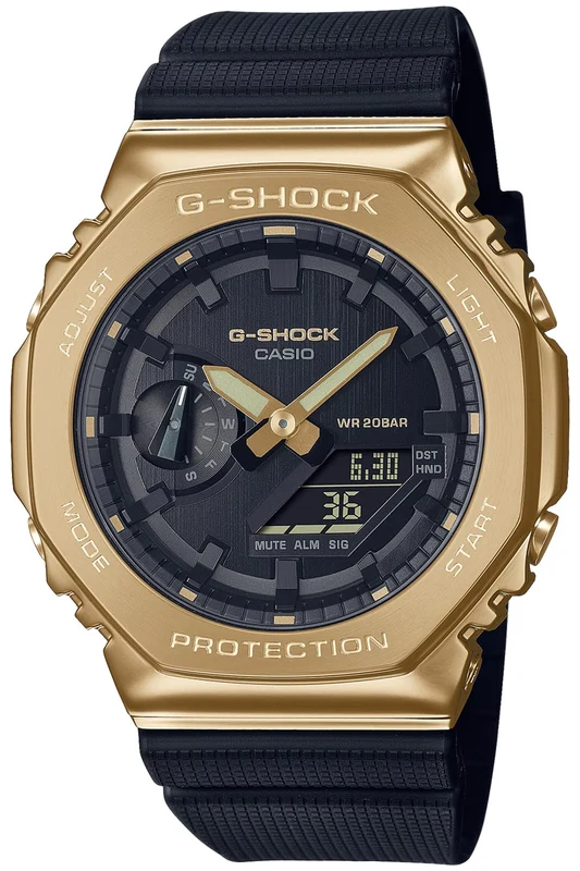 CASIO G-SHOCK GM-2100G-1A9JF Men's Watch Black Resin Band World Time Timer NEW