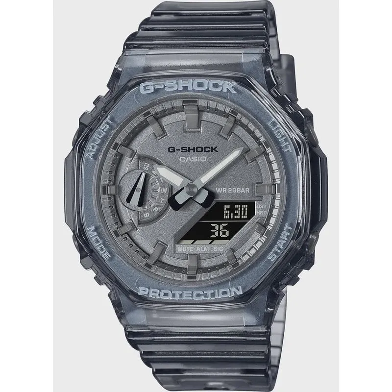 Relógio casio g-shock feminino transparente GMA-S2100SK-1ADR
