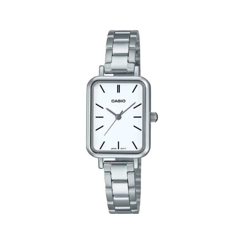 Reloj Casio Ltp-v009d-7eudf Plateado Mujer