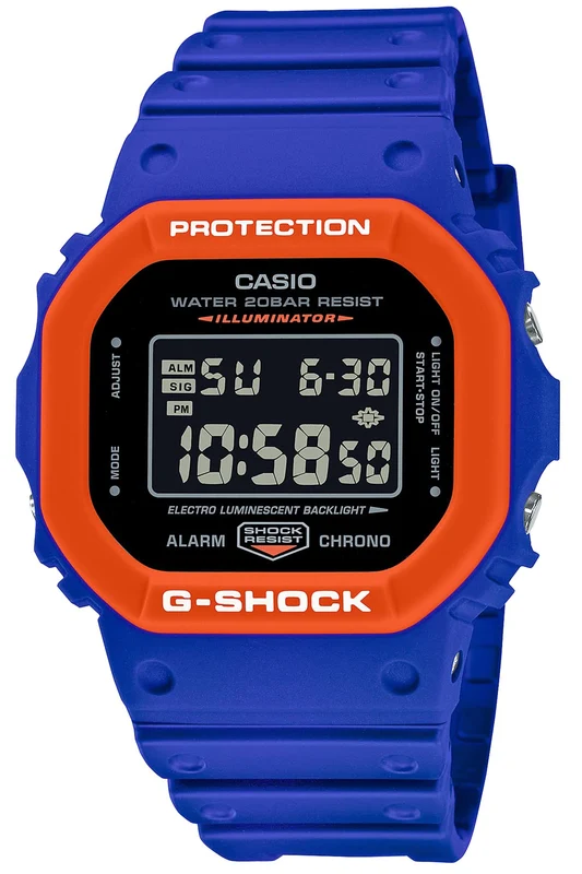CASIO G-SHOCK DW-5610SC-2JF Blue x Orange Color Limited Men's Digital Watch NEW