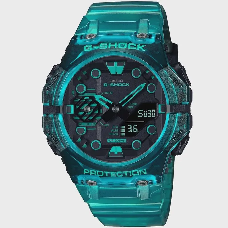 Relógio casio g-shock masculino translúcido GA-B001G-2ADR