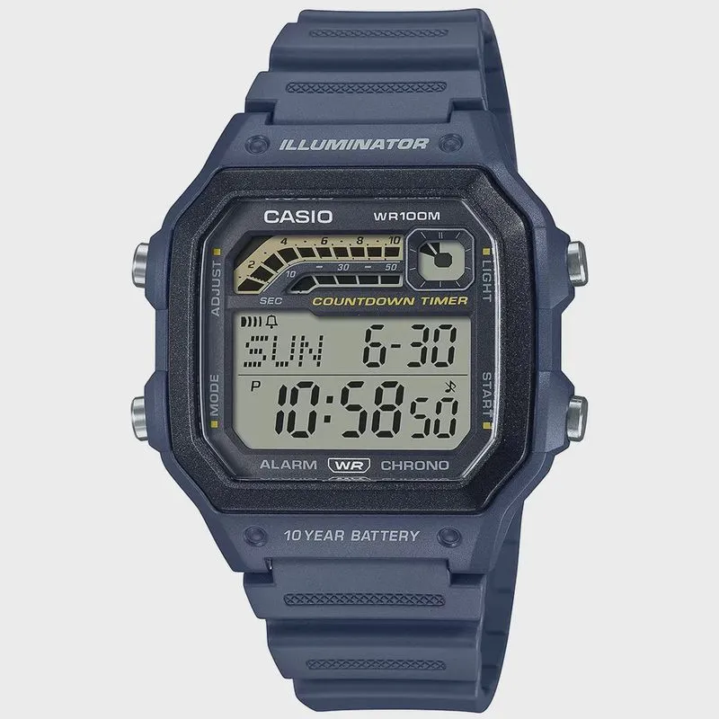 Relógio casio Illuminator digital masculino WS-1600H-2AVDF