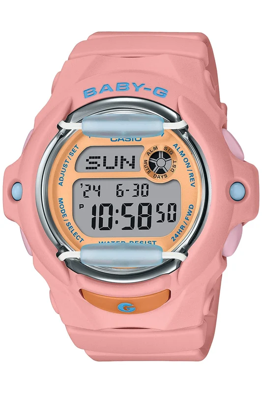 CASIO Baby-G BG-169PB-4JF Beach Color Women Watch Coral Pink Resin Band NEW