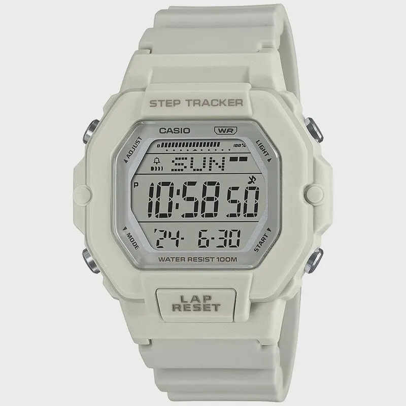 Relógio casio digital branco feminino LWS-2200H-8AVDF