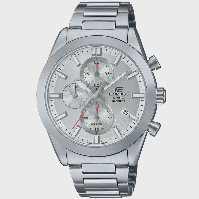 Relógio casio edifice safira cronógrafo EFB-710D-7AVUDF