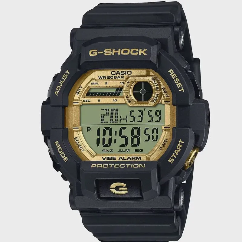 Relógio g-shock preto digital masculino GD-350GB-1DR