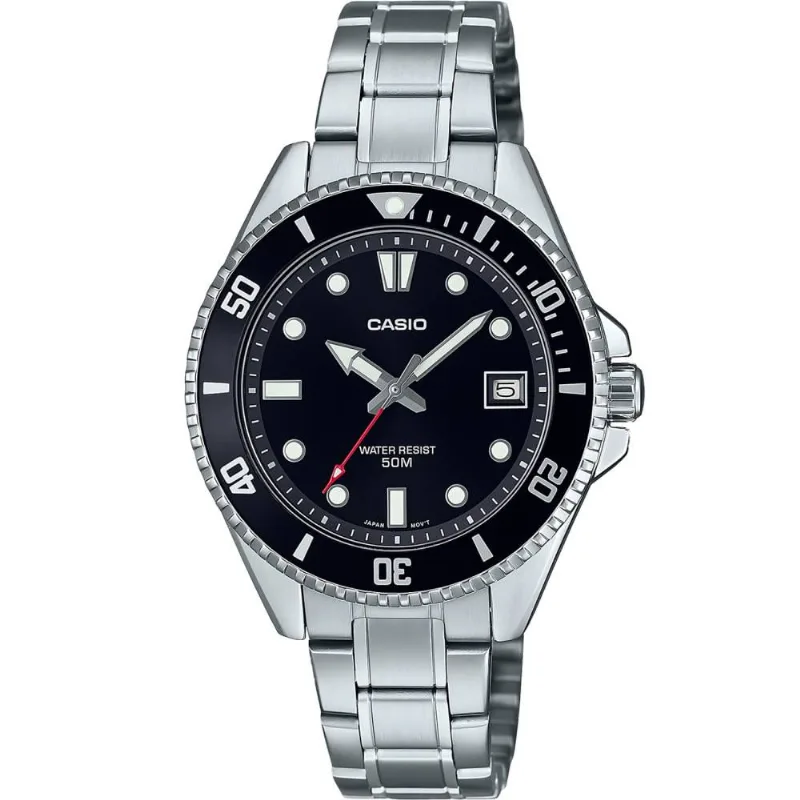 Relógio Casio Masculino Duro Prateado Menor