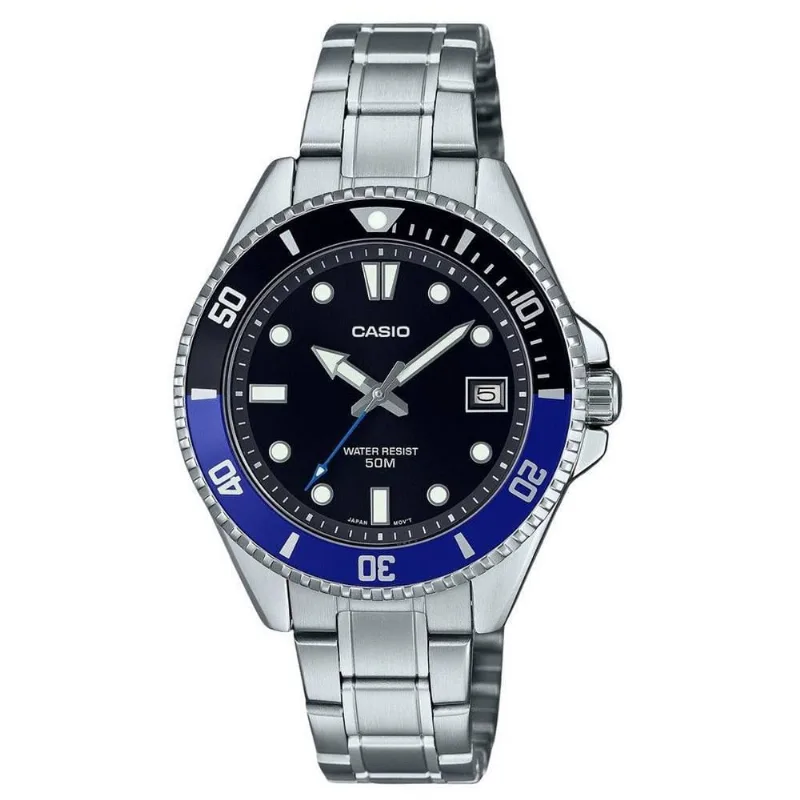 Relógio Casio Masculino Duro Prateado Menor