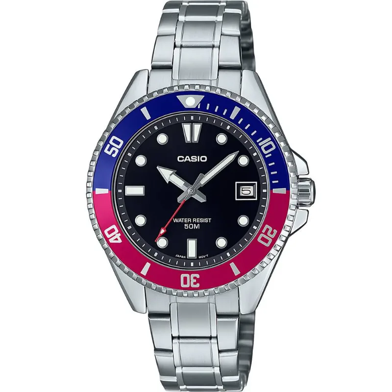 Relógio Casio Masculino Duro Prateado Menor