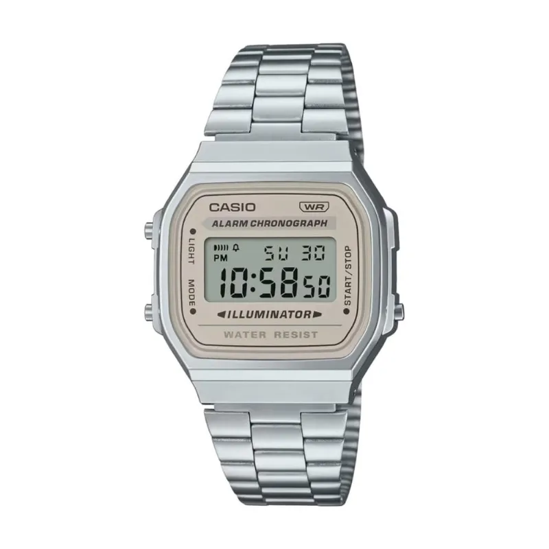 Reloj Casio A168wa-8aydf Plateado Hombre