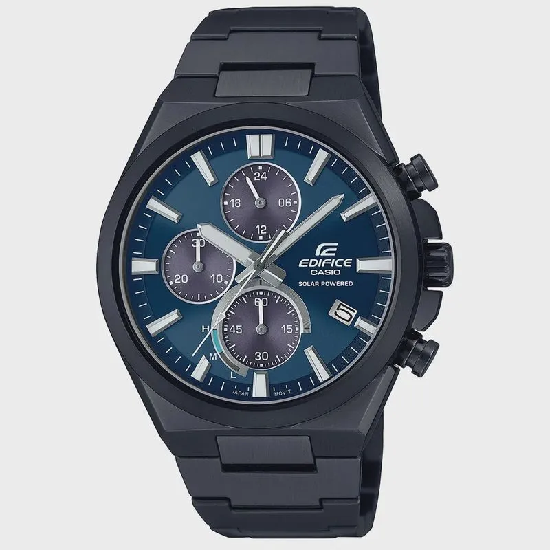 Relógio casio edifice preto masculino EQS-950DC-2AVUDF
