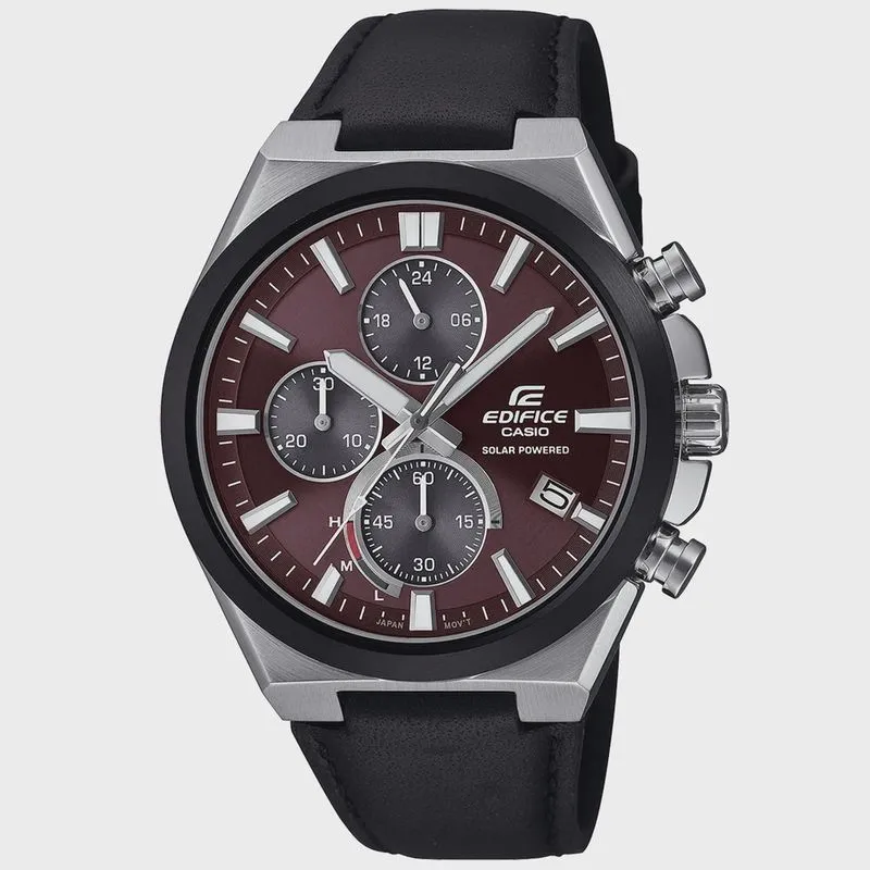 Relógio casio edifice masculino solar EQS-950BL-5AVUDF