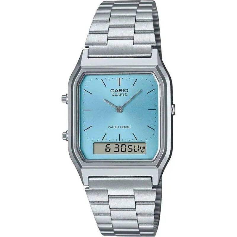 Relogio Casio Masculino azul AQ-230A-2A1MQYDF