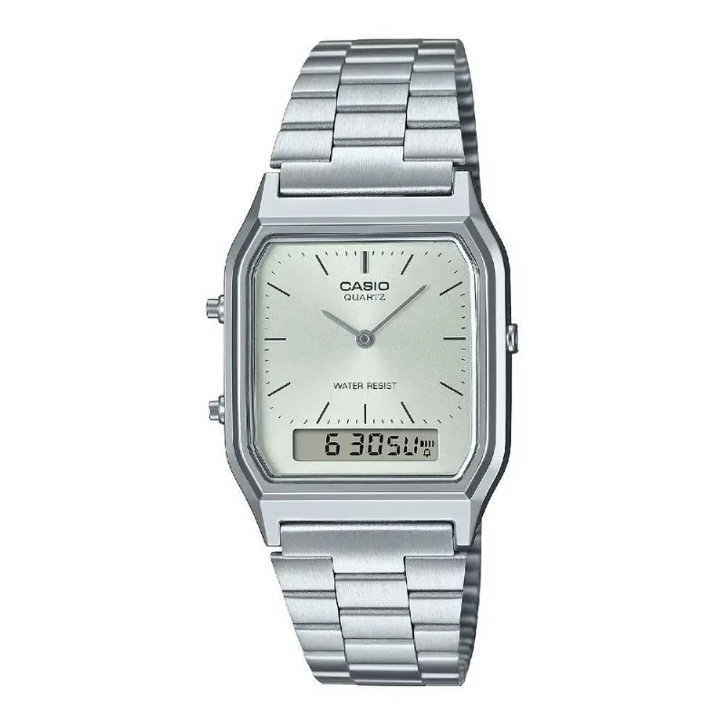Relógio Casio Vintage Aq-230a-7amqydf Prata