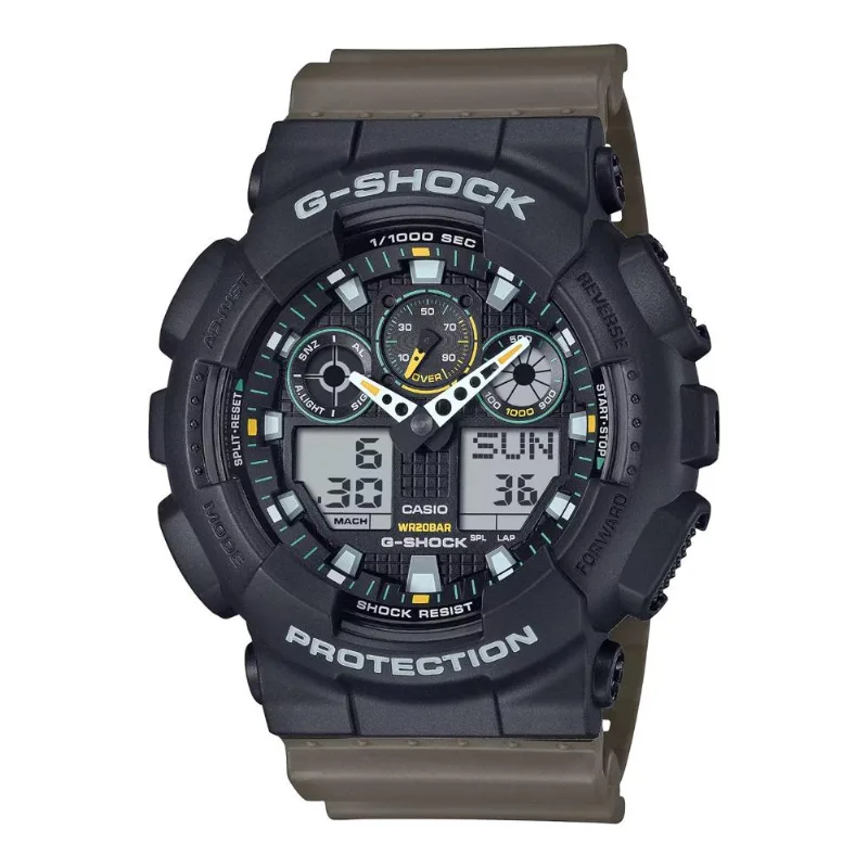 Reloj G-shock Ga-100tu-1a3dr Beige Hombre