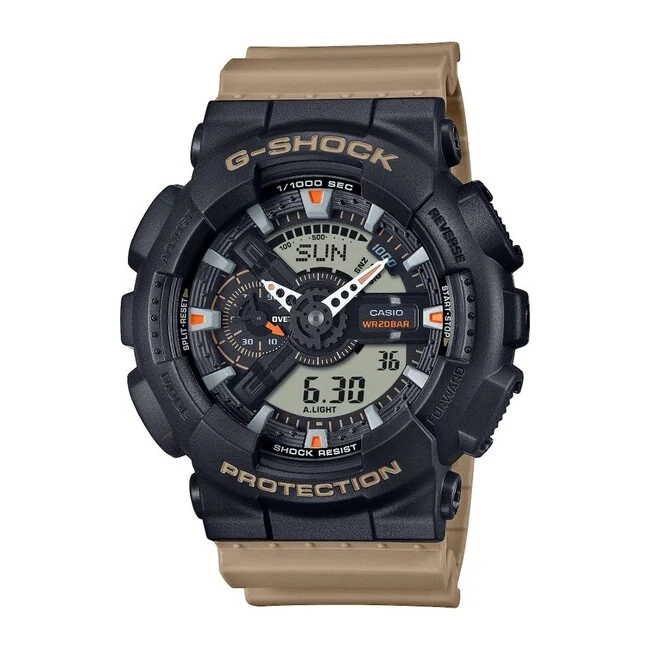 Casio G-Shock GA-110TU-1A5ER sat, crni/smeđi
