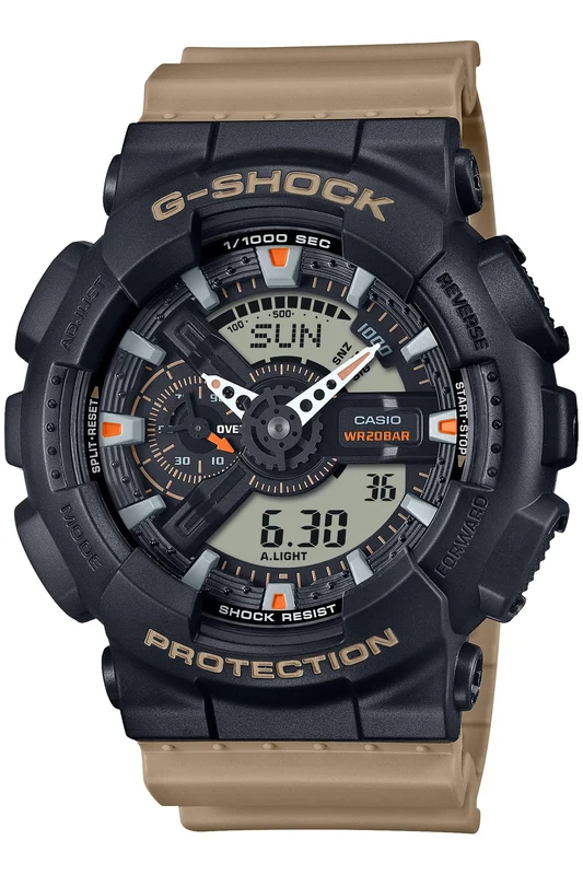 Casio G-SHOCK GA-110TU-1A5JF Two Tone Utility Colors Men Watch Khaki Resin NEW