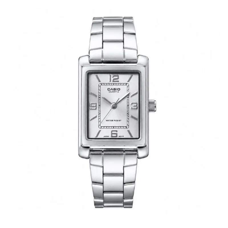 Reloj Casio Ltp-1234dd-7adf Plateado Mujer