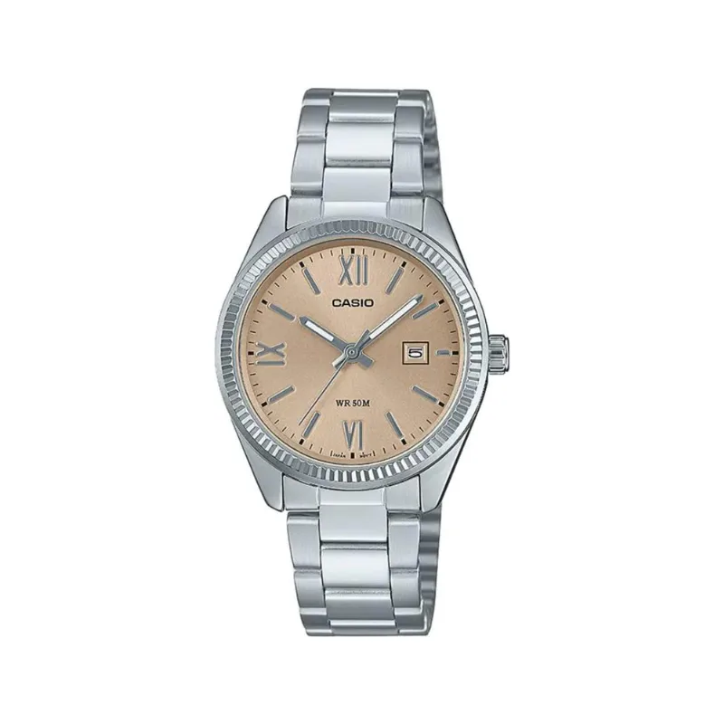 Reloj Casio Ltp-1302dd-4a2vdf Plateado Mujer