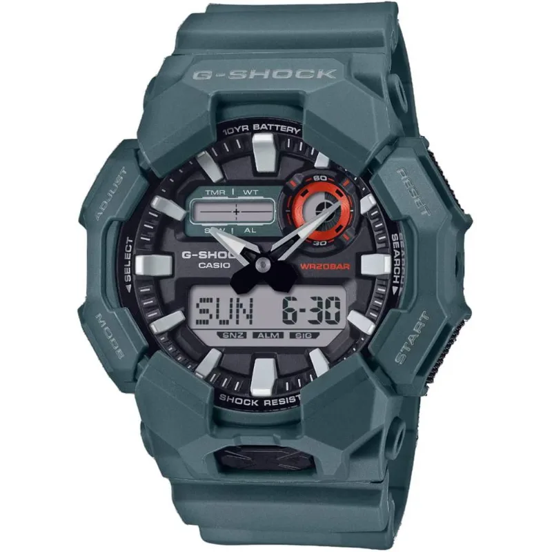 Relógio Casio Masculino Ref: Ga-010-2adr G-Shock Anadigi Verde Petróleo