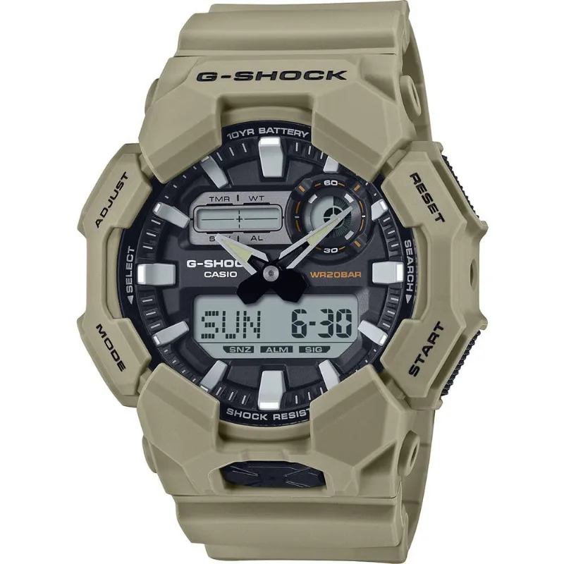 Relógio Casio Masculino Ref: Ga-010-5adr G-Shock Anadigi Verde azeitona