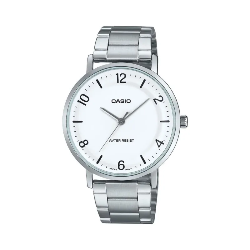 Reloj Casio Mtp-vt03d-7bdf Plateado Hombre