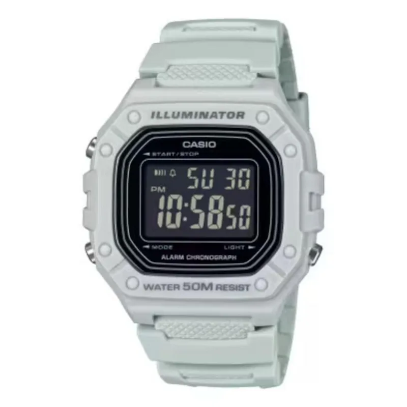 Reloj Casio W-218h-8bvdf Blanco Hombre