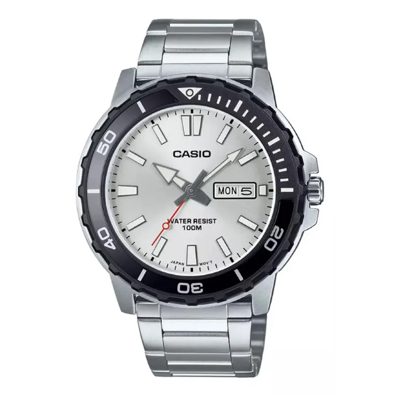 Relógio Casio Masculino Esportivo Prateado