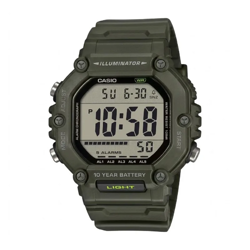 Reloj Casio Ae-1600hx-3avdf Verde Hombre