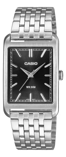 Casio Tank Standard Mtp-b215d-1avdf Masculino Adultos (cód: 73503901) Prateado Preto