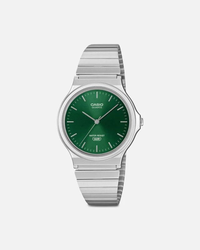 Casio MQ24DA-3A Watch Silver/Green ONE