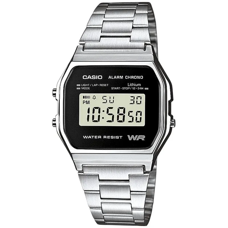 Relógio Casio Masculino Vintage Digital Prateado