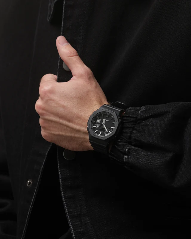 G Shock GA-2100LXB-1ADR Watch Black/Silver ONE