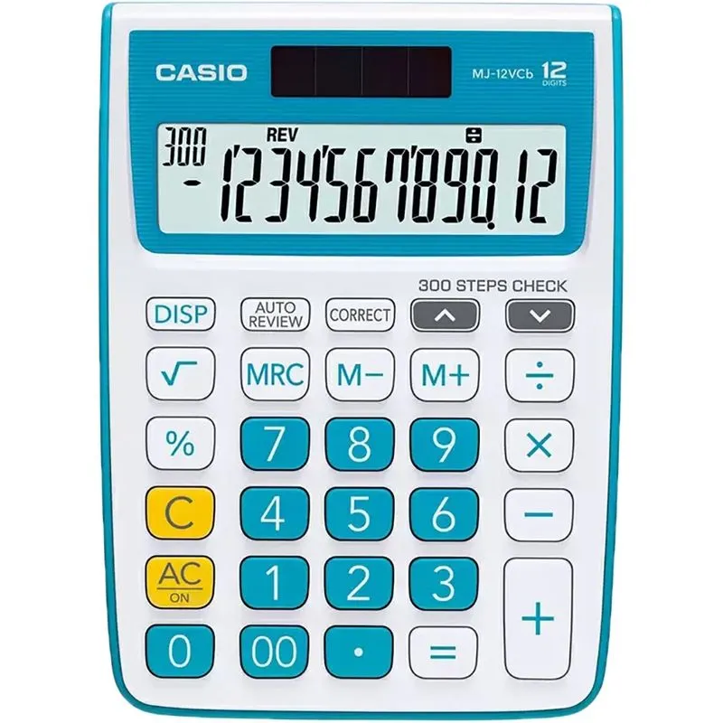 Calculadora Casio Mj-12vcb-bu (12 Digitos) - Azul