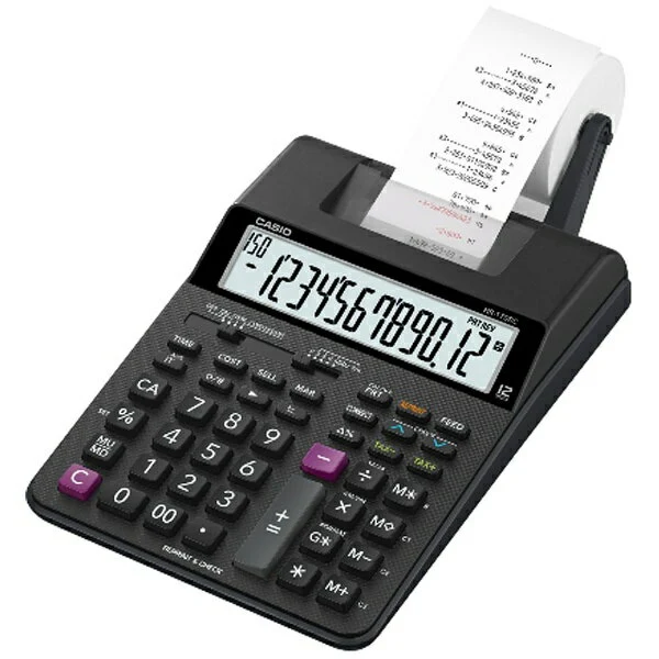 カシオ プリンター電卓ブラック HR-170RC-BK 4549526601910